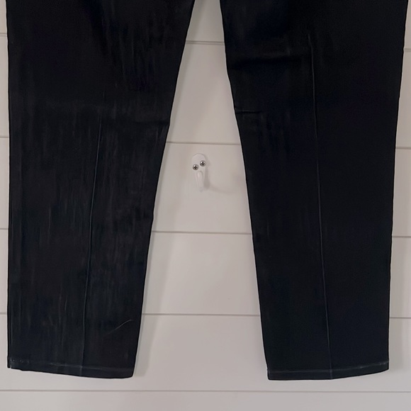 David Kahn Size 28 Dark Wash Ankle Crop Straight Slim - Picture 8 of 15